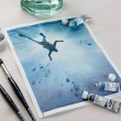 Aquarela Profissional Schmincke Horadam Super Granulation 15ml S3 912 Volcano Orange