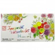 Aquarela Kuretake Gansai Tambi 14 Cores Transparent 