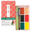 Aquarela Kuretake Gansai Tambi Irodori Kobako Red 
