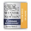 Tinta Aquarela Pastilha Cotman Winsor & Newton Yellow Gold 088 