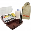 Tinta Aquarela Holbein em Pastilha Travel Kit II