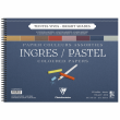 Bloco Papel Clairefontaine Ingres Para Pastel 30x40cm Cores Vivas