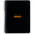 Caderno de Papel Quadriculado Note Book Rhodia Capa Preta A5+ Espiral