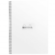 Caderno Rhodia Note Book Papel Quadriculado A4+ Capa Branca