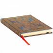 Paperblanks Blue Luxe Midi Pautado Capa Flexível 