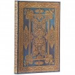 Paperblanks Blue Luxe Midi Pautado Capa Flexível 