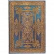 Paperblanks Blue Luxe Midi Pautado Capa Flexível 