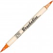 Caneta Brushables Ponta Dupla Kuretake Orange