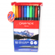 Caneta Caran d'Ache Fibralo Brush Aquarelável 10 Cores