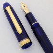 Caneta Tinteiro Platinum Century 3776 Chartres Blue Pena de Ouro 14K Média 