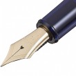 Caneta Tinteiro Platinum Century 3776 Chartres Blue Pena de Ouro 14K Fina