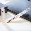 Caneta Tinteiro Platinum Century Rose Pena de Ouro 14K Fina 
