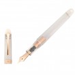 Caneta Tinteiro Platinum Century Rose Pena de Ouro 14K Média
