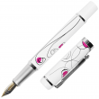 Caneta Tinteiro Yiren White Pena Fina 828 