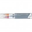 Estojo Caneta Kuretake Zig Clean Color Real Brush Deep Colours 4 Unidades