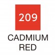 Caneta Zig Clean Color Real Brush Kuretake 209 Cadmium Red 