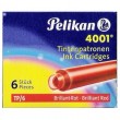 Cartucho Para Caneta Tinteiro Pelikan TP/6 Vermelho