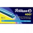 Cartucho Para Caneta Tinteiro Pelikan GTP/5 Azul Turquesa
