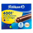 Cartucho Para Caneta Tinteiro Pelikan TP/6 Marrom