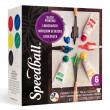 Kit Tinta Xilogravura Para Tecido Speedball 06 Cores 