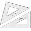 Conjunto de Esquadros Trident sem Graduação 26cm