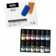Estojo Tinta Guache Acrílica 22ml 12 Cores Liquitex