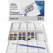 Estojo Tinta Aquarela Pastilha Cotman Winsor & Newton Paiting Plus 25 Peças