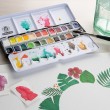 Estojo Tinta Aquarela Pastilha 24 Cores Schmincke Akademie