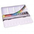 Estojo Aquarela Sennelier L'Aquarelle Extra Fine Pastilha 12 Cores c/ Pincel