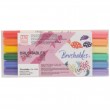 Estojo Canetas Brushables Kuretake C/6 Vivid Ponta Dupla