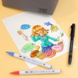 Estojo Caneta Kuretake Zig Real Brush + Mangaka c/39 Peças