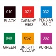 Estojo Caneta Kuretake Zig Clean Color Real Brush Basic 6 Unidades