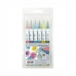 Estojo Caneta Kuretake Zig Clean Color Real Brush Smoke 6 Unidades