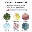 Estojo Caneta Kuretake Zig Clean Color Real Brush Smoke 6 Unidades
