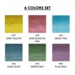 Estojo Caneta Kuretake Zig Clean Color Real Brush Smoke 6 Unidades