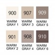 Estojo Caneta Kuretake Zig Clean Color Real Brush Warm Gray 6 Unidades