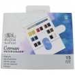 Tinta Aquarela Pastilha Winsor & Newton 14 Cores Cotman Compact Set 
