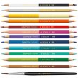 Estojo Lápis Caran d'Ache Prismalo Aquarelado 12 Cores Bicolor Rainbow 