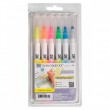 Estojo Zig Single Highlight Colors 6 Unidades Kuretake