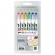 Estojo Zig Single Dot Mild Colors 6 Unidades Kuretake