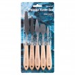 Kit Espátulas Sinoart de Aço Sinoart Para Pintura C5 SFT092