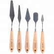Kit Espátulas Sinoart de Aço Sinoart Para Pintura C5 SFT092