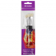 Kit de Pincéis Para Pintura Cerda Chato Reeves 3 Unidades