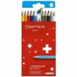 Lápis Aquarelável Swisscolor Cardboard Caran D'Ache 12 Cores