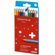 Lápis Aquarelável Swisscolor Cardboard Caran D'Ache 12 Cores