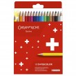 Lápis de Cor Swisscolor 18 Cores Permanente Caran D'Ache