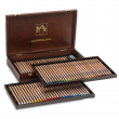 Estojo Lápis de Cor Luminance Caran d'Ache 76 Cores Cx Madeira