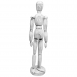 Boneco Articulado Para Desenho 30cm Branco Vintage