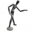 Boneco Articulado Para Desenho 30cm Preto Vintage