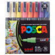 Kit Marcador Posca Uni-Ball PC-3M 16 Cores